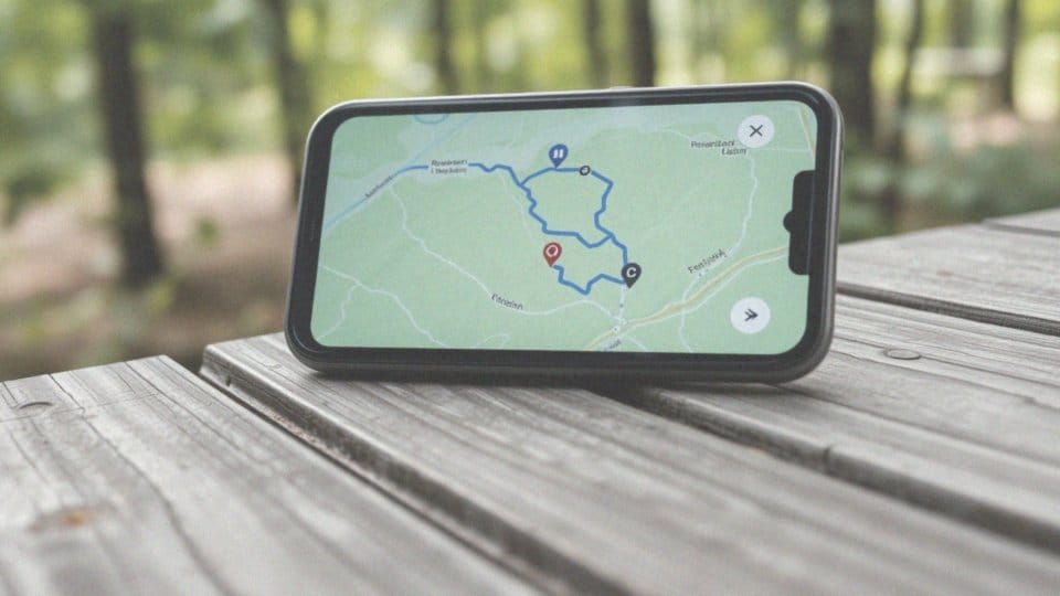 Co zawiera obliczona trasa piesza?