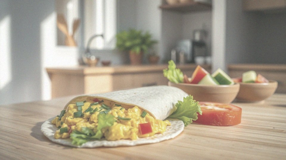 Jak przygotować wrap z jajecznicą jako lekkie śniadanie?